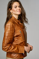 Bravo Women's Leather Jacket | Derimod Bravo Women's Leather Jacket | Derimod