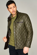 Rivolli Men's Leather Jacket | Derimod Rivolli Men's Leather Jacket | Derimod