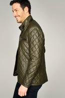Rivolli Men's Leather Jacket | Derimod Rivolli Men's Leather Jacket | Derimod