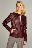 Norma Women's Leather Jacket | Derimod Norma Women's Leather Jacket | Derimod