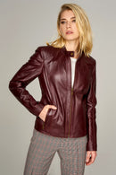 Norma Women's Leather Jacket | Derimod Norma Women's Leather Jacket | Derimod