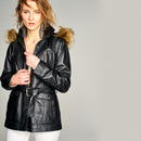 Carla Women's Leather Jacket | Derimod Carla Women's Leather Jacket | Derimod