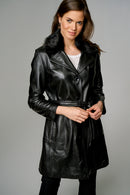 Cameron Women's Leather Jacket | Derimod Cameron Women's Leather Jacket | Derimod