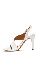 Women's White Heeled Sandals | Derimod Women's White Heeled Sandals | Derimod