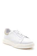 Erkek Beyaz Deri Sneaker | Derimod Erkek Beyaz Deri Sneaker | Derimod