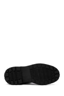 Men's Black Zippered Casual Leather Boots | Derimod Men's Black Zippered Casual Leather Boots | Derimod