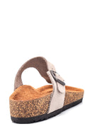 Women's Leather Nubuck Slippers | Derimod Women's Leather Nubuck Slippers | Derimod
