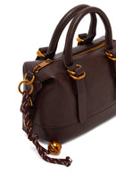 Woman Brown Long-Strap Mini Shoulder Bag | Derimod Woman Brown Long-Strap Mini Shoulder Bag | Derimod