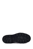 Male Black Zip Closure Thick-Soled Leather Boots | Derimod Male Black Zip Closure Thick-Soled Leather Boots | Derimod