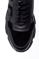 Erkek Süet Detaylı Deri Sneaker | Derimod Erkek Süet Detaylı Deri Sneaker | Derimod