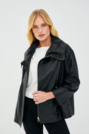 Nancy Women's Leather Coat | Derimod Nancy Women's Leather Coat | Derimod