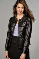 Celine Women's Leather Jacket | Derimod Celine Women's Leather Jacket | Derimod