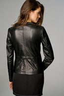 Celine Women's Leather Jacket | Derimod Celine Women's Leather Jacket | Derimod