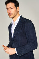 Bilbao Men's Navy Blue Coat | Derimod Bilbao Men's Navy Blue Coat | Derimod