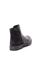 Men's Leather Boots with Suede Detail | Derimod Men's Leather Boots with Suede Detail | Derimod