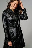 Sabrina Women's Leather Jacket | Derimod Sabrina Women's Leather Jacket | Derimod