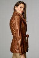 Sylvia Women's Leather Jacket | Derimod Sylvia Women's Leather Jacket | Derimod