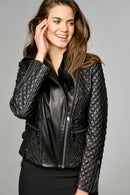 Kendall Women's Leather Jacket | Derimod Kendall Women's Leather Jacket | Derimod