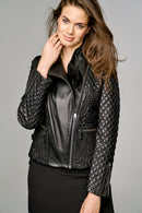 Kendall Women's Leather Jacket | Derimod Kendall Women's Leather Jacket | Derimod