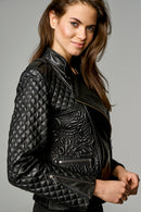 Kendall Women's Leather Jacket | Derimod Kendall Women's Leather Jacket | Derimod