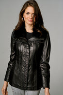 Emily Women's Leather Jacket | Derimod Emily Women's Leather Jacket | Derimod
