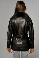 Emily Women's Leather Jacket | Derimod Emily Women's Leather Jacket | Derimod