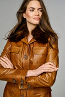 Cornelia Women's Leather Jacket | Derimod Cornelia Women's Leather Jacket | Derimod