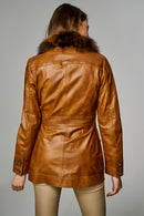 Cornelia Women's Leather Jacket | Derimod Cornelia Women's Leather Jacket | Derimod