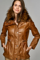 Gabriela Women's Leather Jacket | Derimod Gabriela Women's Leather Jacket | Derimod