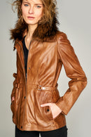 Gabriela Women's Leather Jacket | Derimod Gabriela Women's Leather Jacket | Derimod