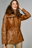 Gabriela Women's Leather Jacket | Derimod Gabriela Women's Leather Jacket | Derimod