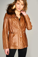 Gabriela Women's Leather Jacket | Derimod Gabriela Women's Leather Jacket | Derimod
