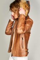 ROBERTA WOMEN'S LEATHER JACKET | Derimod ROBERTA WOMEN'S LEATHER JACKET | Derimod
