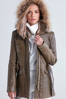 Verona Women's Leather Jacket | Derimod Verona Women's Leather Jacket | Derimod