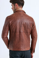Dexter Men's Leather Jacket | Derimod Dexter Men's Leather Jacket | Derimod
