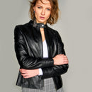 JANET WOMEN'S LEATHER JACKET | Derimod JANET WOMEN'S LEATHER JACKET | Derimod