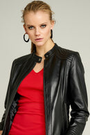 JANET WOMEN'S LEATHER JACKET | Derimod JANET WOMEN'S LEATHER JACKET | Derimod
