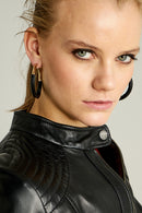 JANET WOMEN'S LEATHER JACKET | Derimod JANET WOMEN'S LEATHER JACKET | Derimod