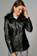 Veronica Women's Leather Jacket | Derimod Veronica Women's Leather Jacket | Derimod