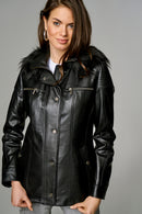 Veronica Women's Leather Jacket | Derimod Veronica Women's Leather Jacket | Derimod