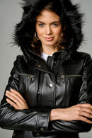 Veronica Women's Leather Jacket | Derimod Veronica Women's Leather Jacket | Derimod