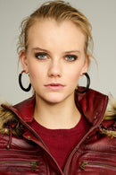 Elena Women's Leather Jacket | Derimod Elena Women's Leather Jacket | Derimod