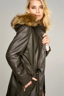 Whitney Women's Leather Jacket | Derimod Whitney Women's Leather Jacket | Derimod