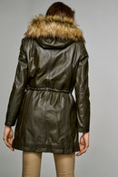 Whitney Women's Leather Jacket | Derimod Whitney Women's Leather Jacket | Derimod