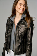 WEEKEND WOMEN'S LEATHER JACKET | Derimod WEEKEND WOMEN'S LEATHER JACKET | Derimod