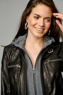WEEKEND WOMEN'S LEATHER JACKET | Derimod WEEKEND WOMEN'S LEATHER JACKET | Derimod