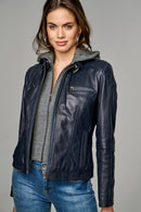 WEEKEND WOMEN'S LEATHER JACKET | Derimod WEEKEND WOMEN'S LEATHER JACKET | Derimod