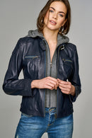 WEEKEND WOMEN'S LEATHER JACKET | Derimod WEEKEND WOMEN'S LEATHER JACKET | Derimod