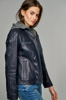 WEEKEND WOMEN'S LEATHER JACKET | Derimod WEEKEND WOMEN'S LEATHER JACKET | Derimod