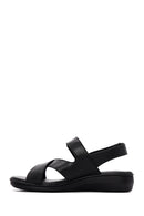Women's Black Comfort Sandals | Derimod Women's Black Comfort Sandals | Derimod